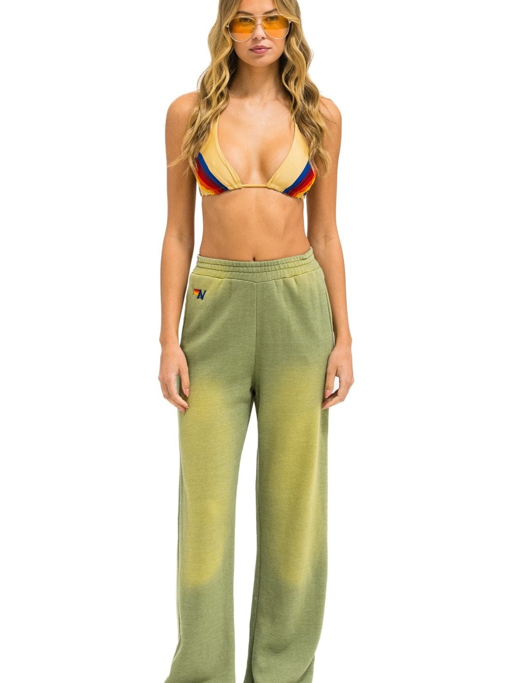 Aviator Nation Dusty Pink Fleece Sweatpants